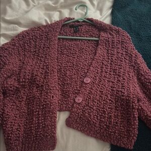 Women's Textured Pink Sweater